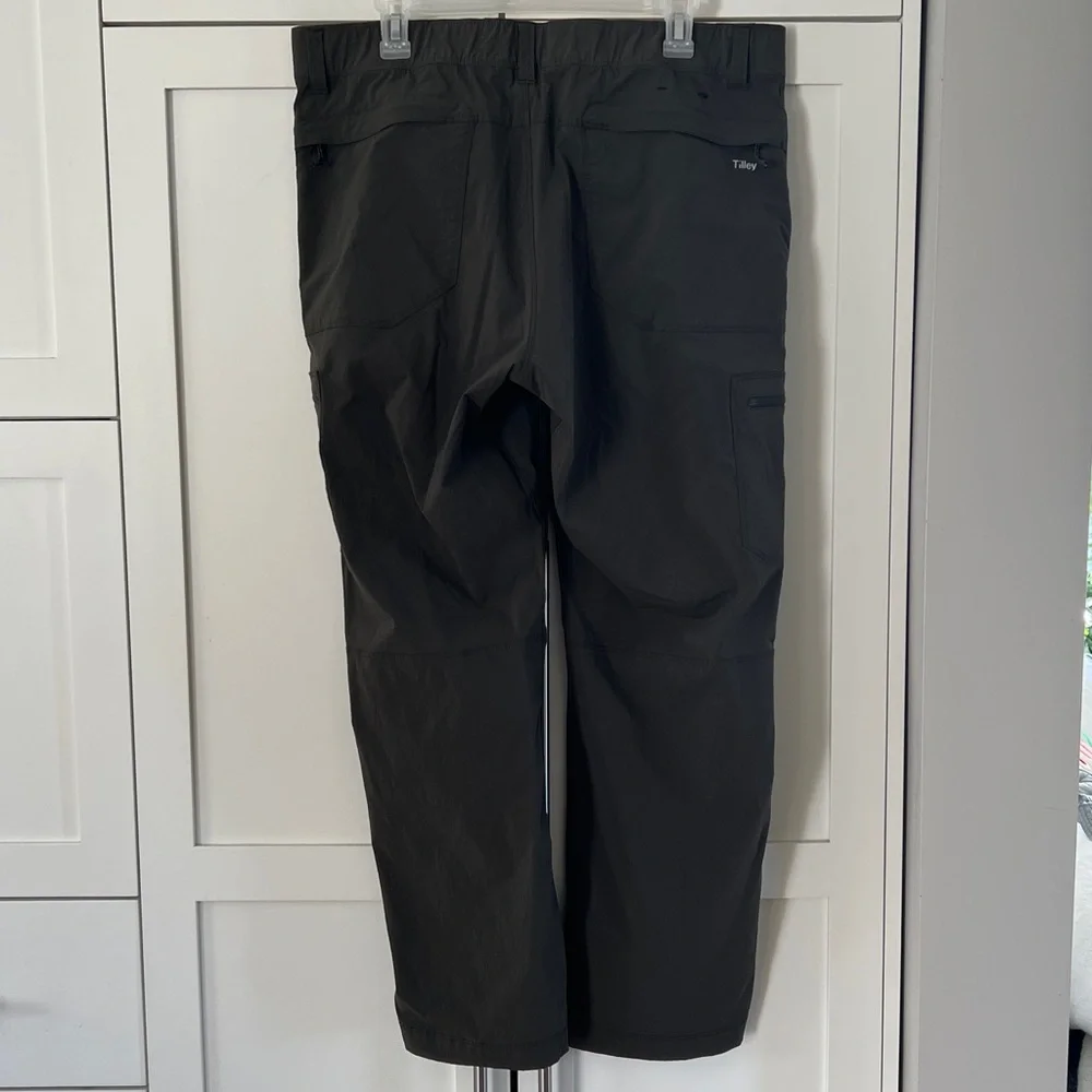Tilley Men's Olive Cargo Pants - Picture 7 of 8